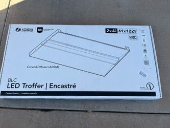 BLC 2 ft. x 4 ft. 128-Watt Integrated LED White 4000 Lumens Center Basket Troffer, 3500K