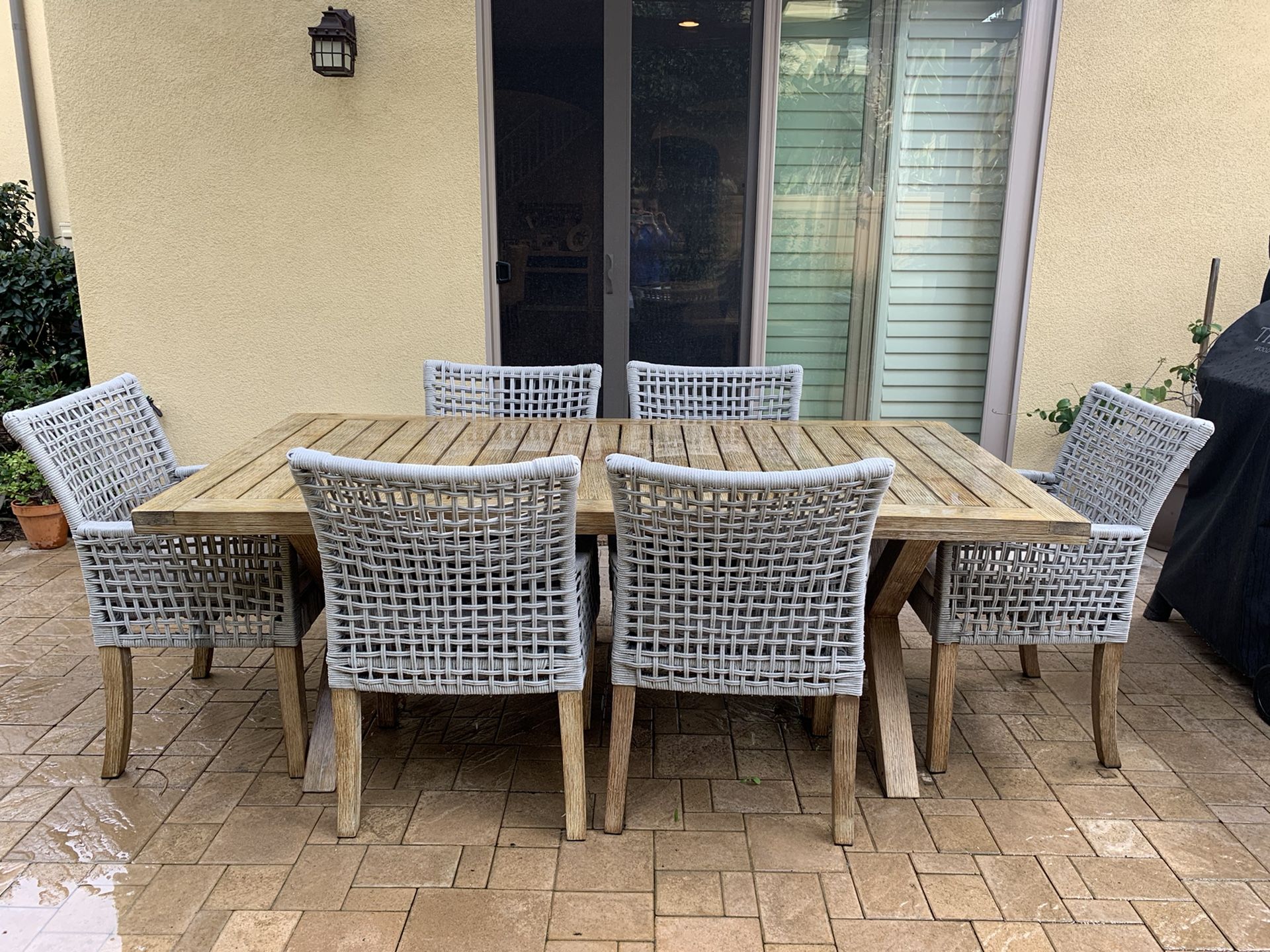 Martha Stewart Teak Wood Patio Set