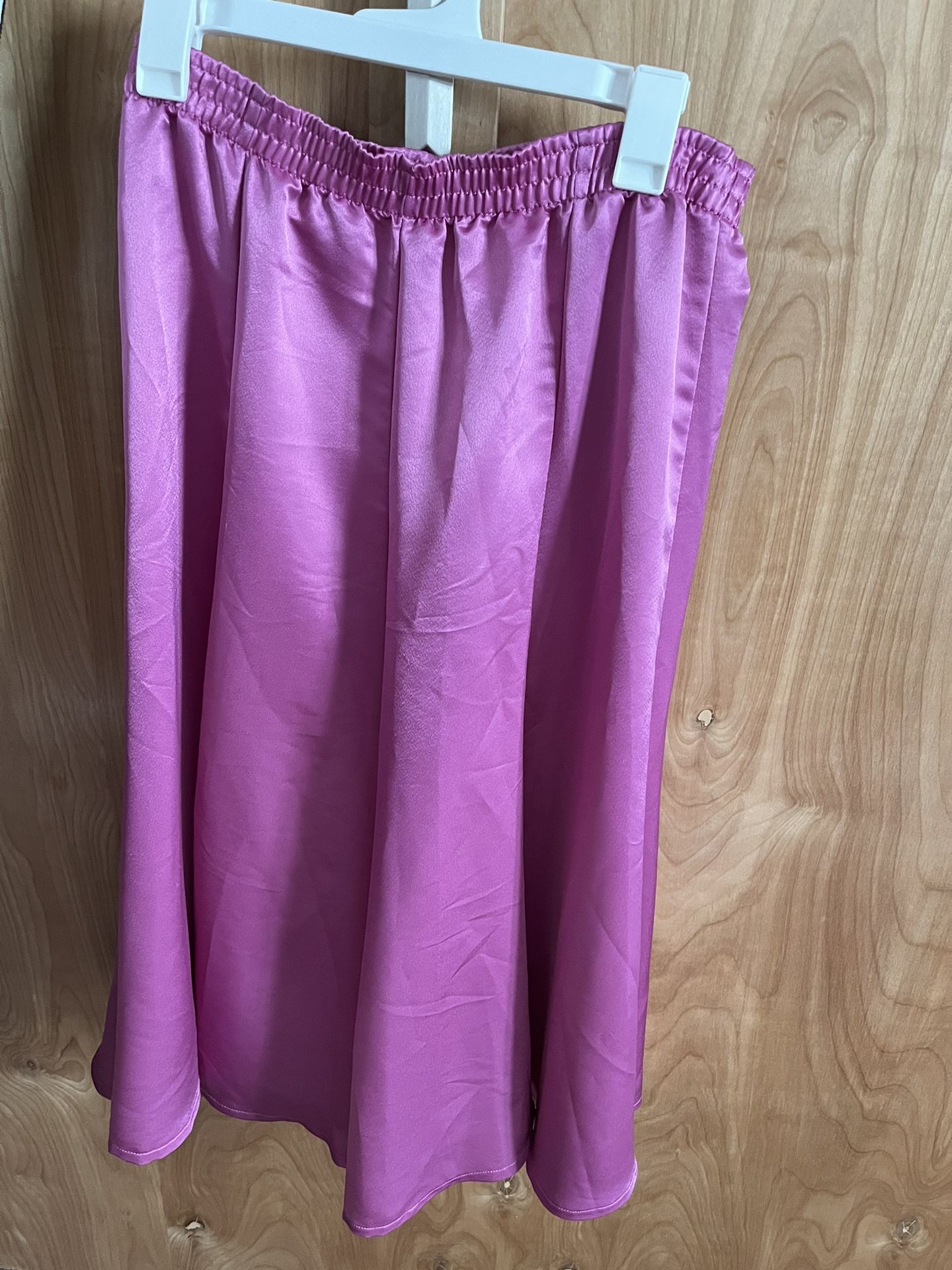 Pink Satin Skirt - Halloween Costume