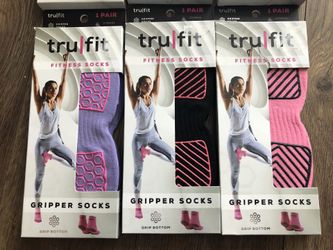 Pilates or yoga non slip socks new in the box $6 pair