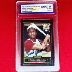 Frank Robinson Autograph Card 