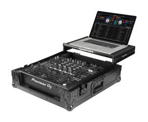 Odyssey FZGSDJMA9BL DJ Flight Case with Glide Style Laptop Platform for Pioneer DJ DJM-A9 -Black Label