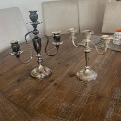 Candelabras Silver Plate