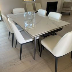 Dining table- New , 62.9to 94.4 Big Table ( Have 8 chairs