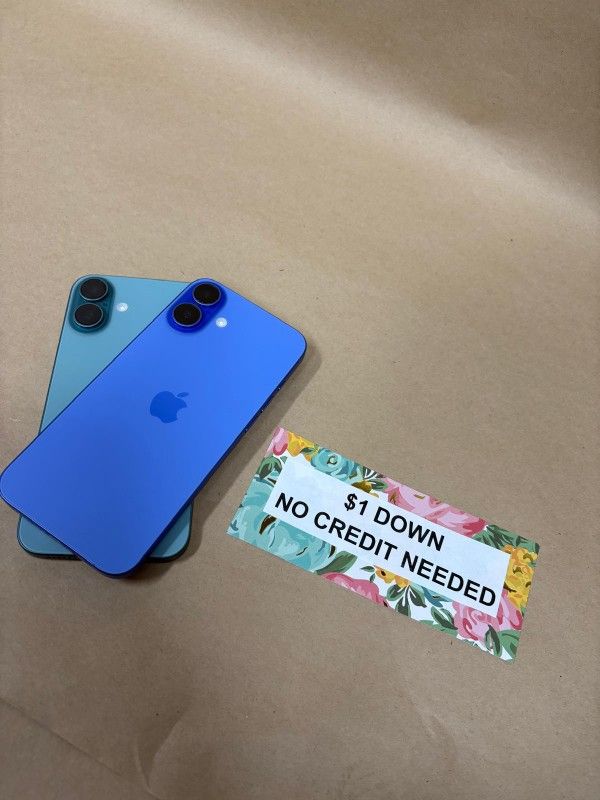 Apple IPhone 16 Plus 5G - Only $1 Today Pay The Rest Later!