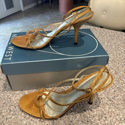 Nine West High Heeled Sandals Size 7.5