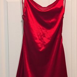 Little Red Satin Dress