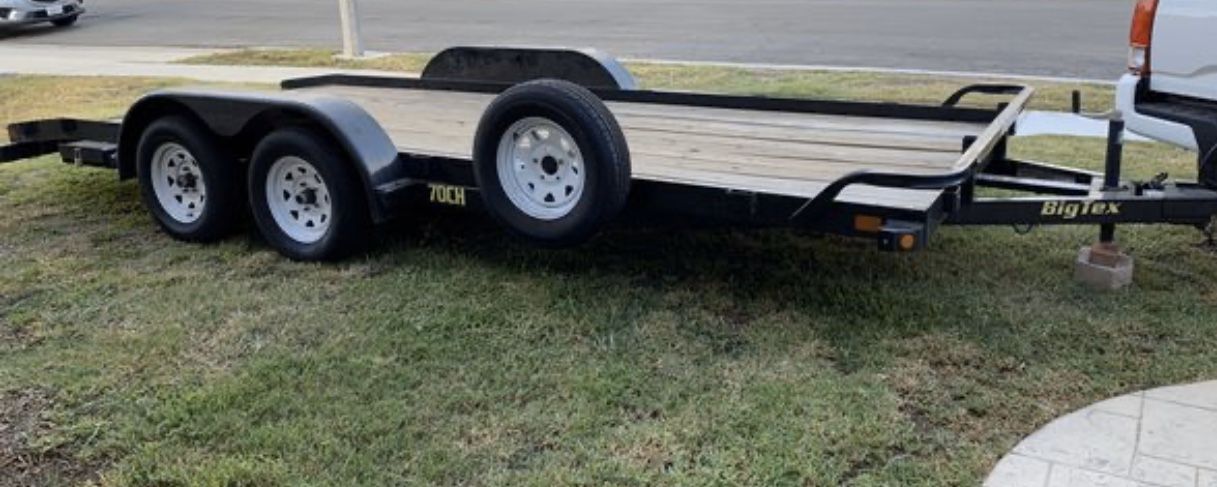 Big Tex 70Ch 20ft car trailer w/dovetail