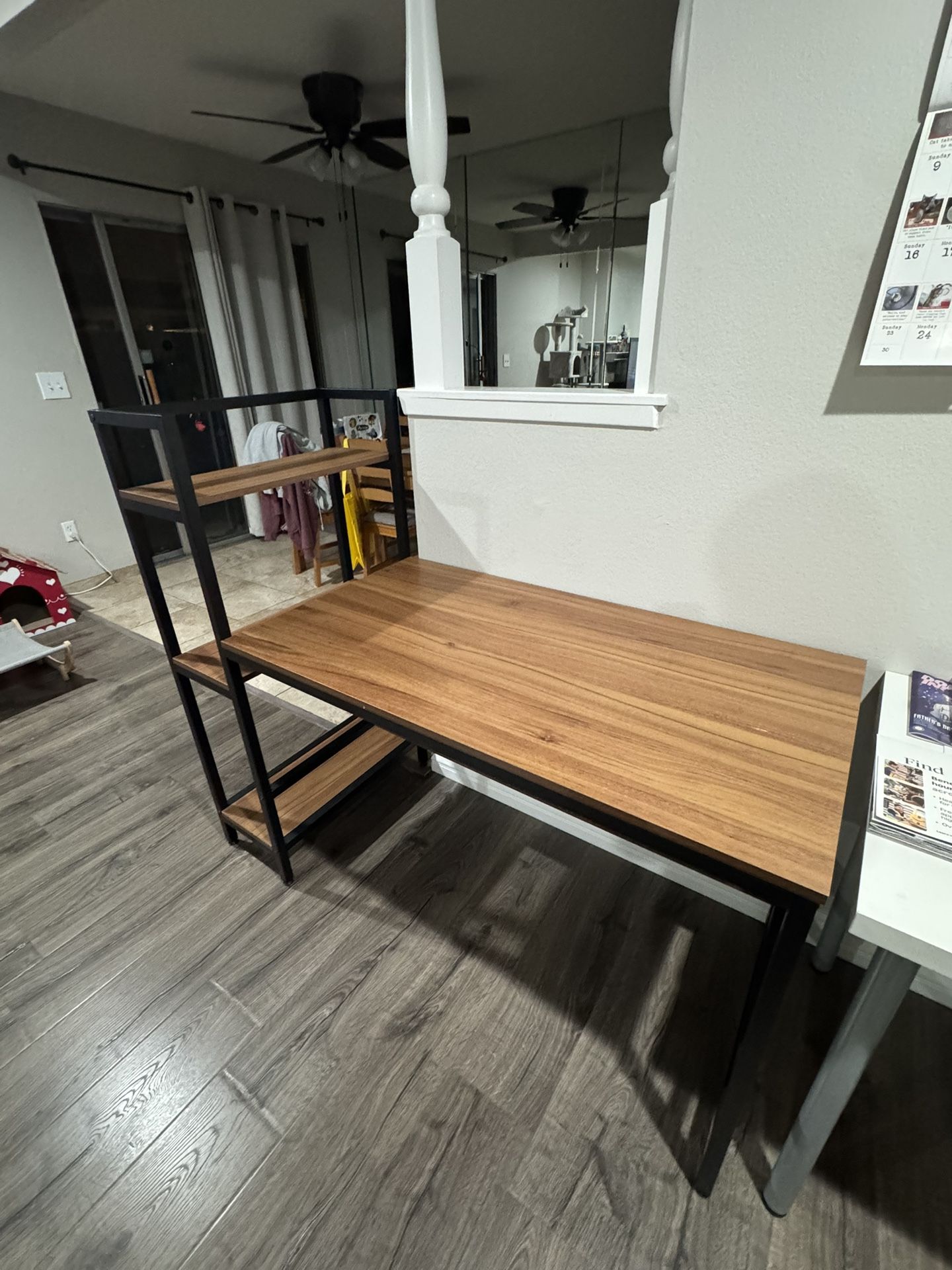 IKEA Table Desk And Shelf