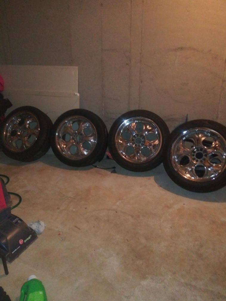 20" Rims universal 5 lugs with no center caps..