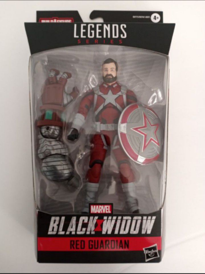 Marvel Legends Red Guardian Collectible Action Figure Toy with Crimson Dynamo Build a Figure Piece
