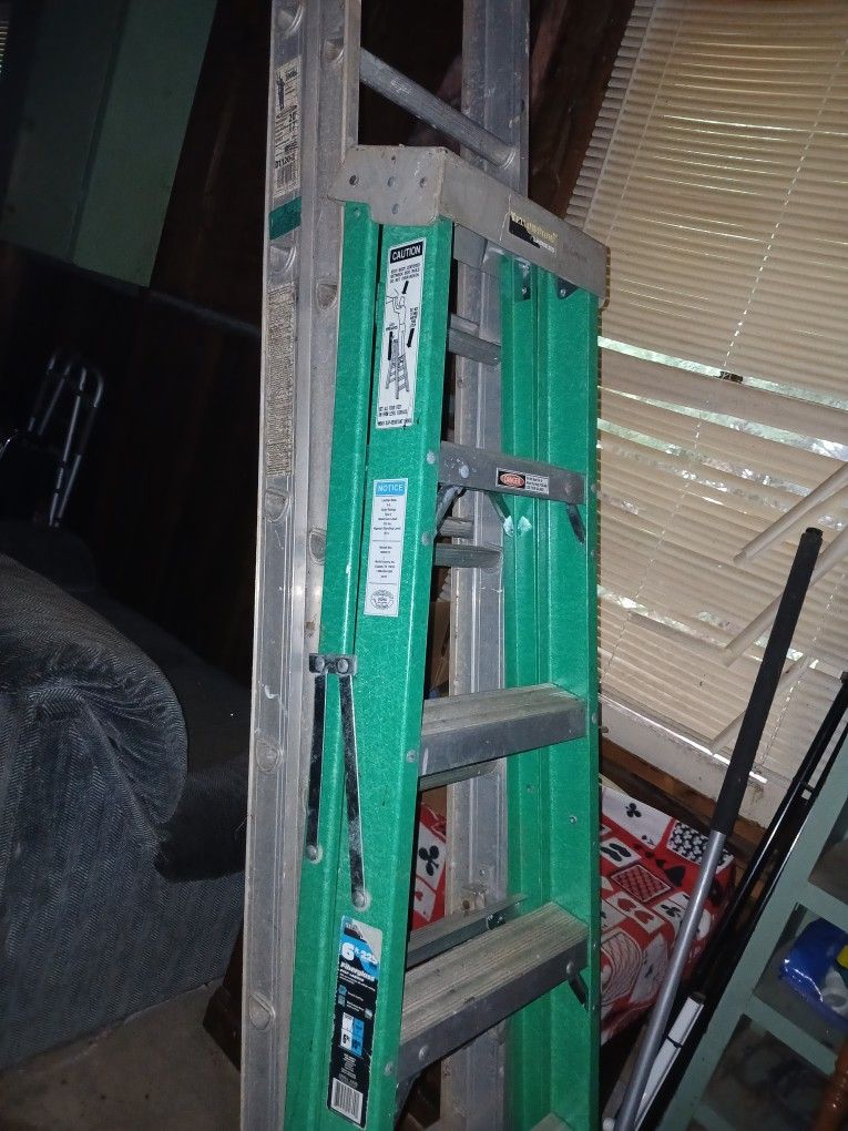 6 And 8 Ft A LADDERS PLUS 17 FT EXTENSION LADDER