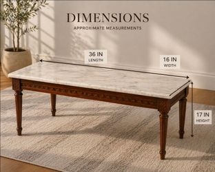 Elegant Marble Top Coffee Table