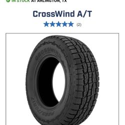1 Crosswind H/T Tire Size 265/70R16