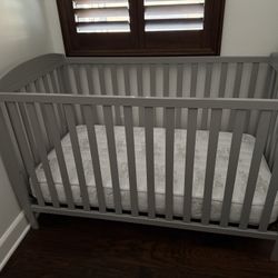 Crib With Waterproof Serta Convertible Mattress