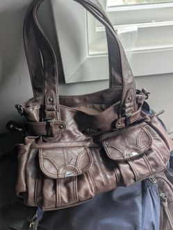 Brown purse bag