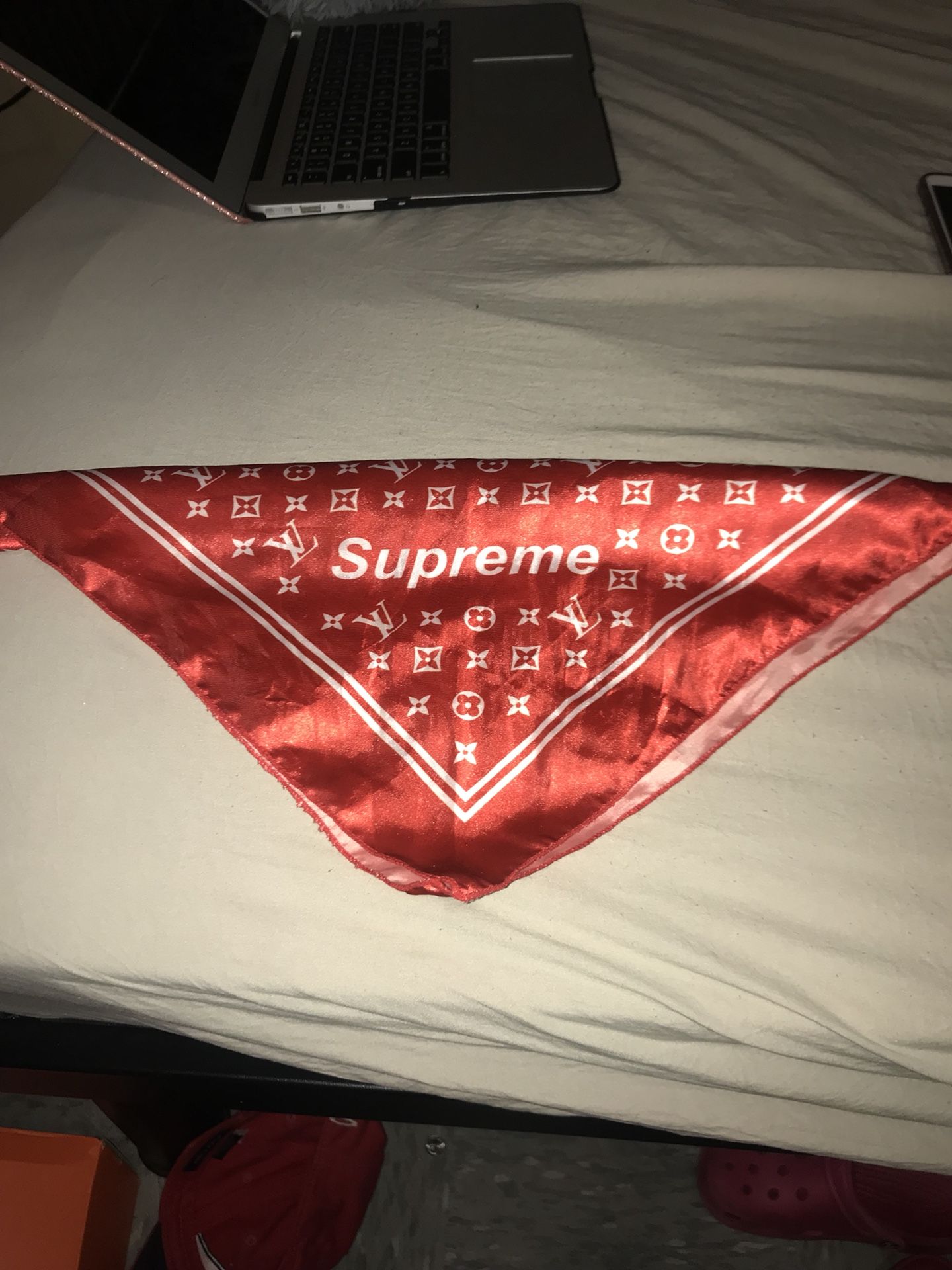 Supreme/Louis Vuitton mashup bandana