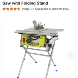 Ryobi 10" Table Saw 