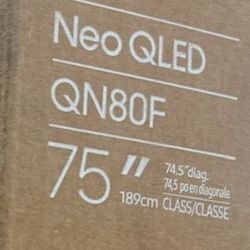 Samsung - 75” Class QN80F Series Neo QLED Mini LED 4K UHD SamsungVision AI Smart Tizen TV