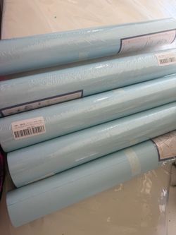 Light Blue Wallpaper Rolls – 10m Each
