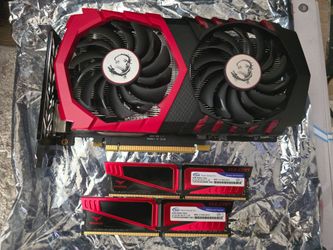 MSI GTX 1050TI 4GB and 2x4GB DDR4 2400mhz