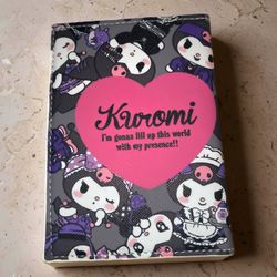 🖤✨ Travel with attitude with this darkly adorable Kuromi passport wallet! ✨🖤