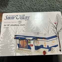 Department 56 Snow Village Lot 58 Christmas Court
