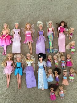 Dolls 12 small & 10 big ones