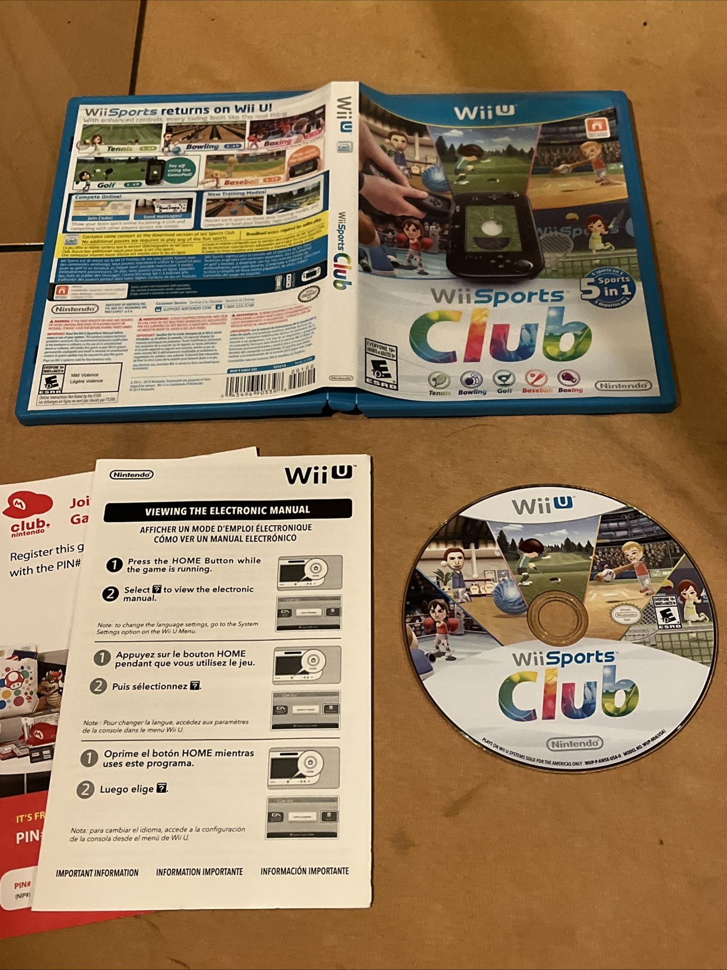 Wii Sports Club (Nintendo Wii U) CIB - 2014 Nintendo