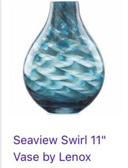 Lenox 11” Seaview Swirl Vase - PRICE REDUCED!!