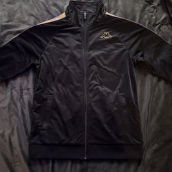 Kappa Black and Yellow Track Jacket