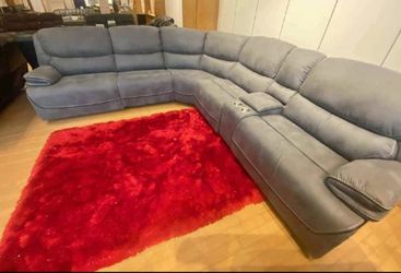 Memorial Day sale. Alejandra gray reclining sectional only $1399. Easy finance option. Same-day delivery.