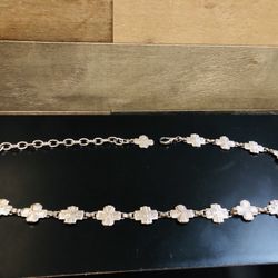 GORGEOUS Designer Style Southwestern Silver Metal Concho Adjustable Belt  - up to 42". 