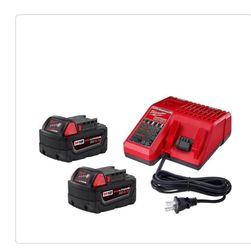 Milwaukee 2 batteries and charger