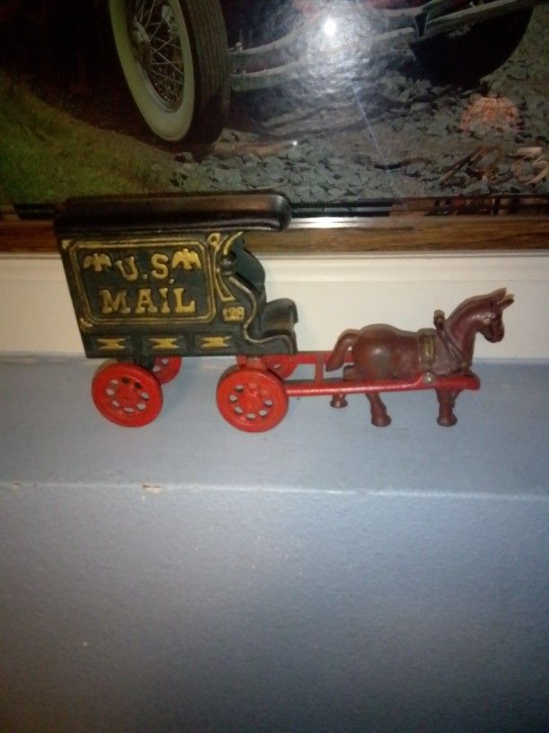 Cast Iron Horse And Carriage