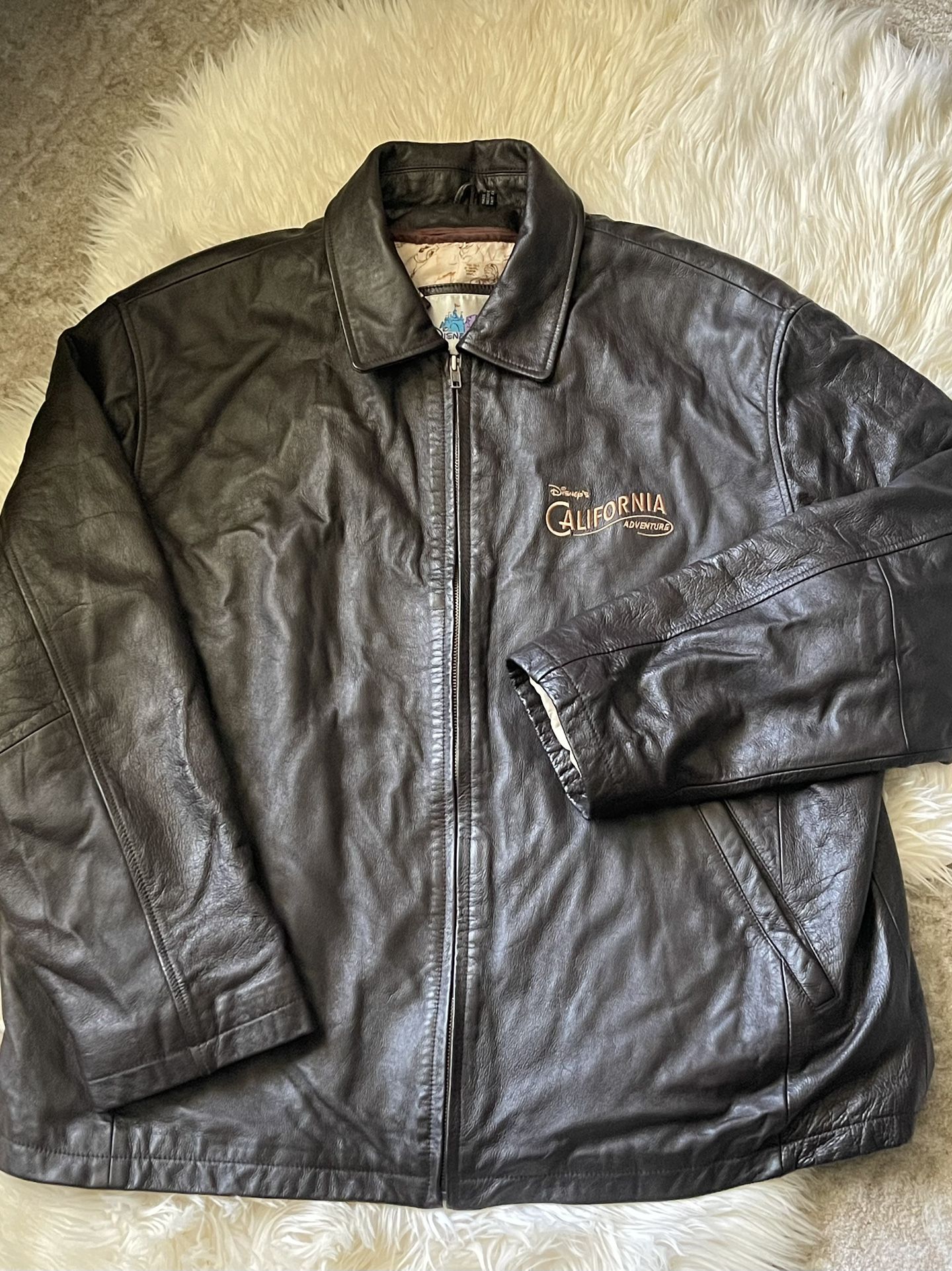Vintage Disney’s California Adventure Leather Jacket
