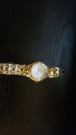 White gold filled watch