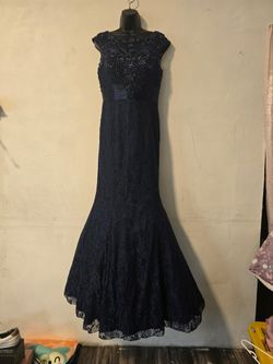Amelia Couture navy blue dress