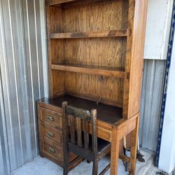 Desk with Book Shelf