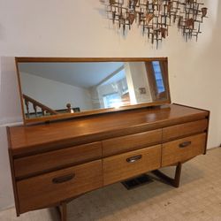 Mid Century English Teak Credenza Or Dresser 