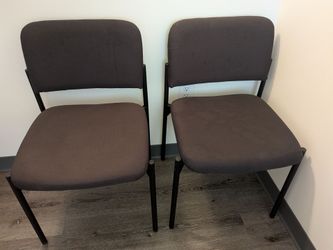 Set of 2 Armless Office Guest Chairs