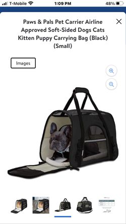 Paws & Pals Airline Approved Pet Carrier - Soft-Sided Carriers for Small  Medium Cats and Dogs Air-Plane Travel On-Board Under Seat Carrying Bag with  F for Sale in Long Beach, CA 