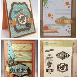 Stampin Up Fall Theme 4pc Set