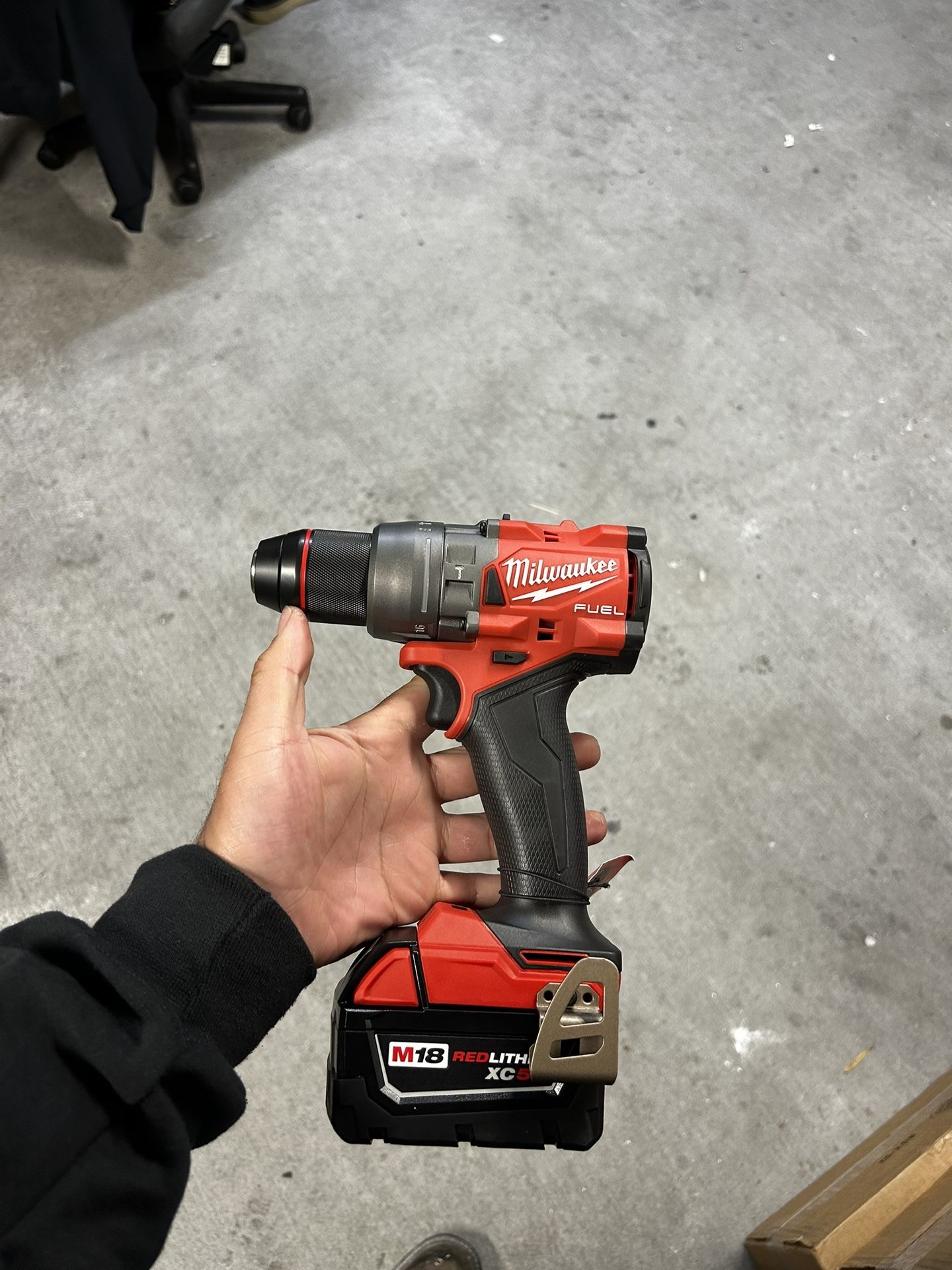 Milwaukee M18 Fuel 18V Lithium-ion Brushless Cordless 1/2 In. Hammer Drill/Driver Tool And Battery 