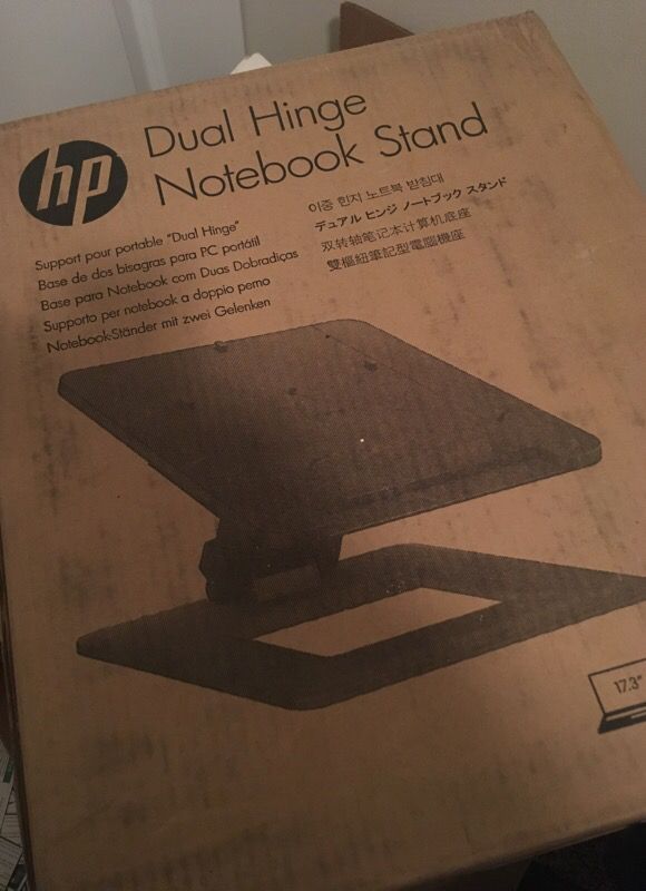HP dual hinge notebook/ laptop stand