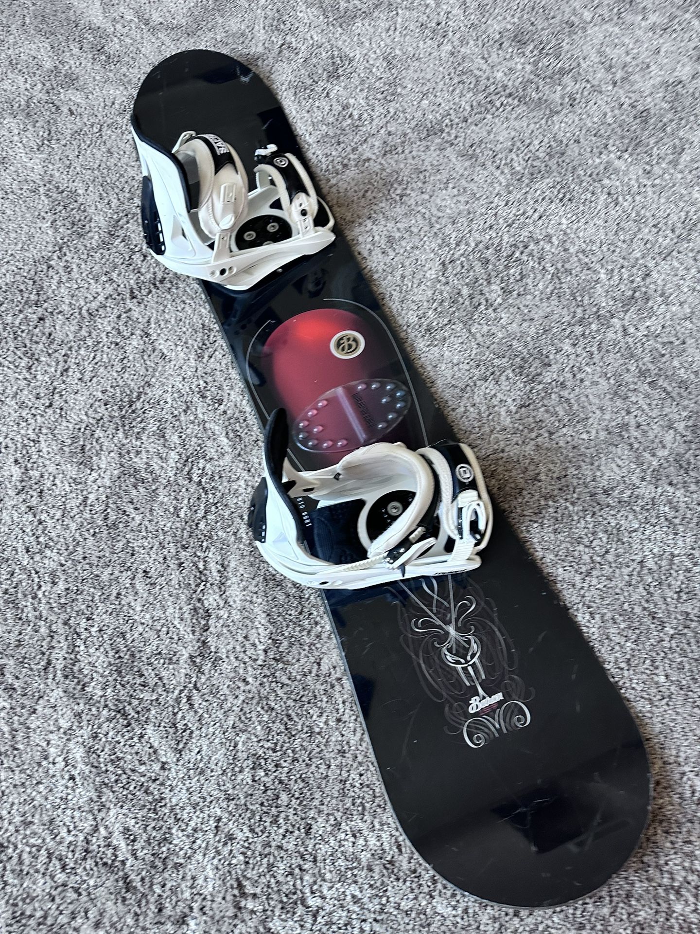 Burton Baron 157 Cm Snowboard/bindings* new wax* and snowboard gear for the family