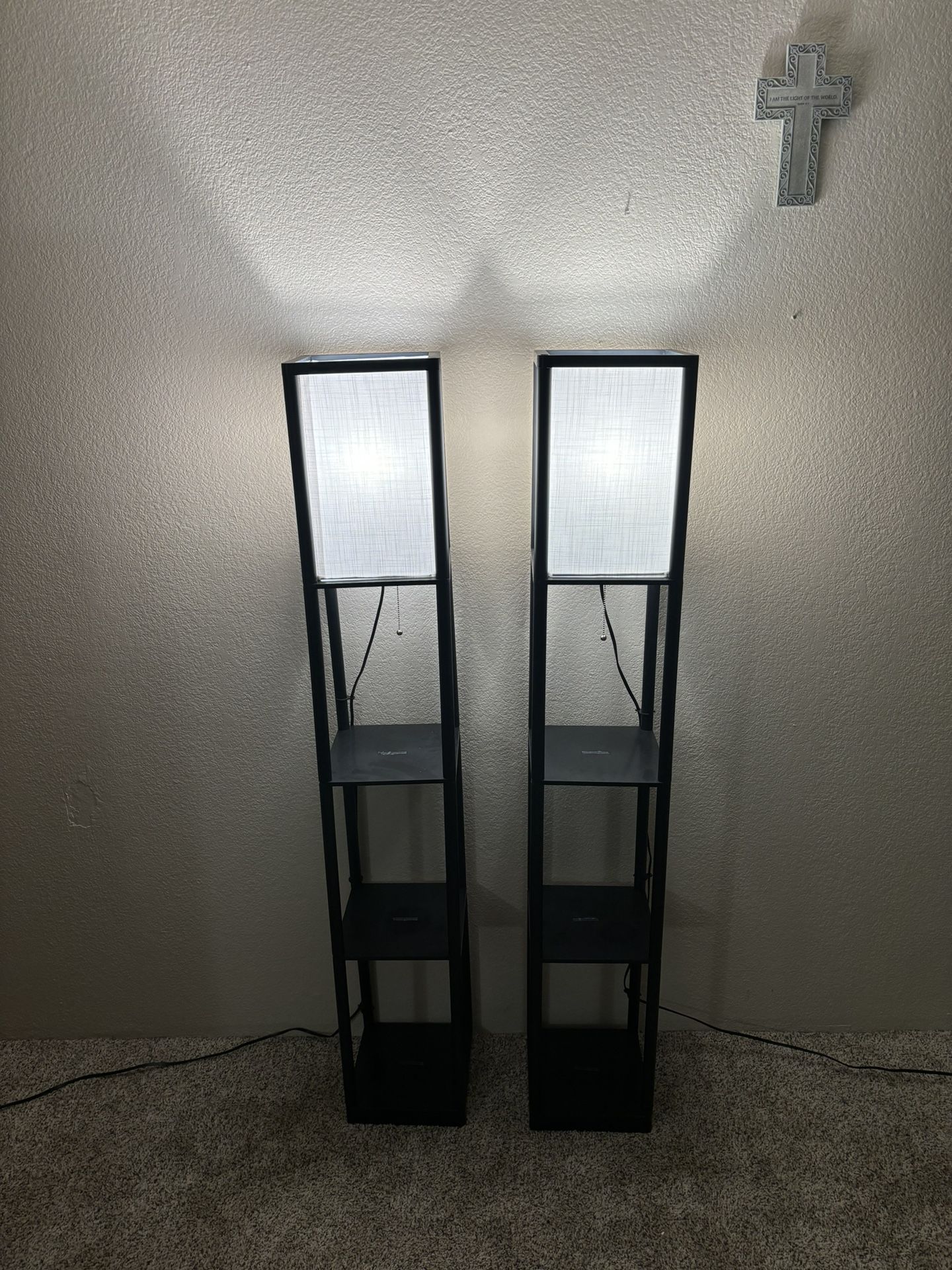 Set 2 Shelves Lamps