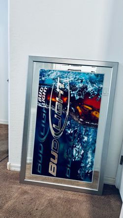 Bud Light Framed Bar Mirror