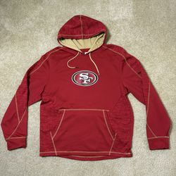 San Francisco 49ers Men’s Large NFL Apparel Red And Gold Hoodie 
