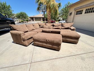 Brown Sectional Couch - Free Delivery